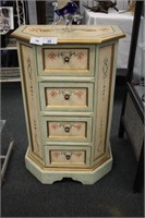 PAINTED 4 DRAWER SIDE TABLE