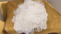 Vintage crocheted doilies
