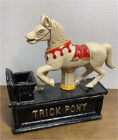 Cast Iron “Trick Pony” Bank