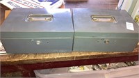 2-Steelmaster cash boxes - no keys