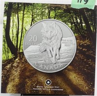 Royal Canadian Mint $20 Fine Silver Coin