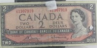 1954 Canadian $2 Bill