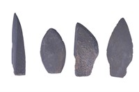 Inuit Eskimo Slate Harpoon Artifacts (4)