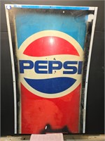 Acrylic Pepsi vending mach. & store display signs