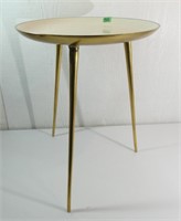 Mid-Century Modern Round 3 Legged End Table