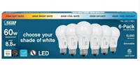 $22.00 Feit Electric 60 Watt A19 E26 Dimmable LED