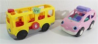 Fisher Price Little People School Bus and Car