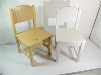 2 Wooden Chairs for Kids