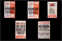 Mid-20th C Posters and Oversize News Sheets