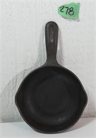 Vintage Cast Iron Pan 6" dia, 1/2" deep, used
