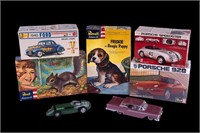 Vintage Model Kits of Animals & Cars