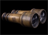 Civil War Era F.W. Lincoln Boston Brass Binoculars