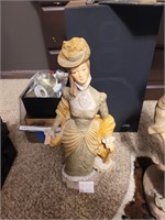 Large Western Lady Statue Figurine