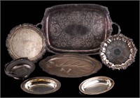 Silver Plated Tray, Plates & More