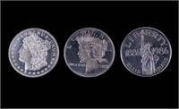 999 Silver Medallions (3)