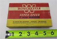 20 Rounds Winchester 7mm Mauser Ammo - NO SHIPPING
