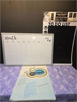 dry erase calendar, blackboard poster