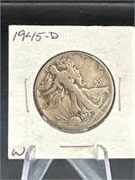 1944 90% silver walking liberty half dollar