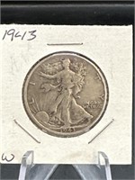 1943 90% silver walking liberty half dollar