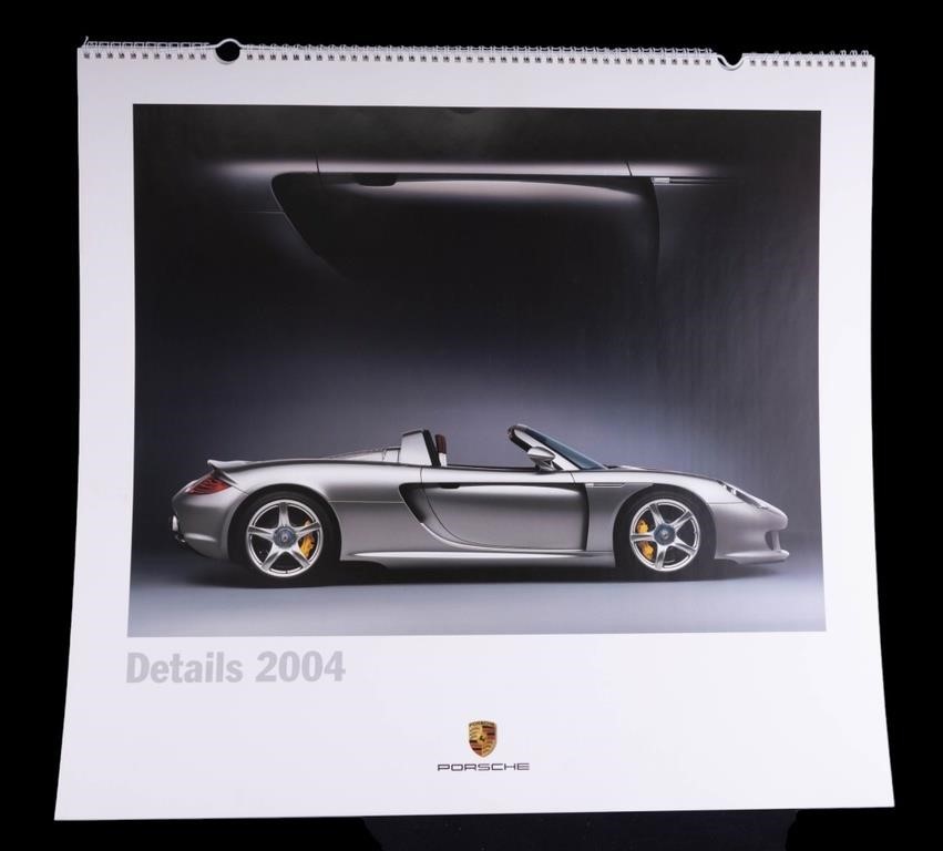 2004 Porsche Calendar w/ 2004 Coin