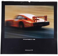 1984 Porsche Motorsport Calendar w/ 1984 Coin