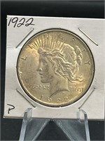 1922 90% Silver Peace Dollar