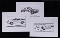 Porsche Woodcuts by Andreas Hentrich (3)