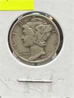 Silver mercury Head dime 1941 90% silver