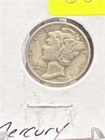 Silver mercury Head dime 1941 – S