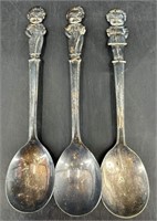 3 Antique Campbells Kids IS Baby Spoons