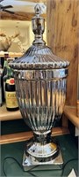 'Silver' Ceramic Tall Decorative Jar