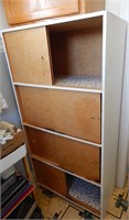 5 Shelf Cabinet with Sliding Doors