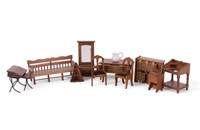 Collection of Doll House Furniture (11 pcs)