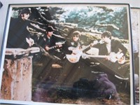 Framed Beatles photo