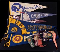 20th Cent. Various Felt Pennants (11 Total)