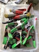 Tote of clamps