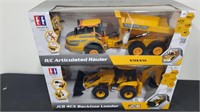 Volvo Articulated Hauler, JCB 4CX Backhoe Loader