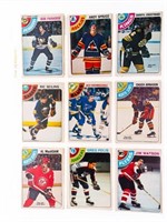 Group of 9 -1978 OPC NHL Hockey Cards