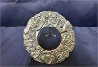 Brass Embossed Round Frame 5" W Resale  $35