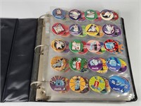 BINDER FULL OF VINTAGE POGS