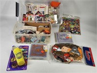 LARGE ASSORTMENT SPORTS & NON SPORTS CARDS & POGS