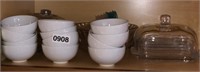 Butter Dishes Small White Bowls