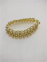Gold Tone & Pearl type Bracelet