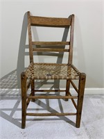 Antique Sinew Woven Seat Side Chair