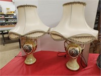 2 Vintage Lamps, 2ft Tall - Both Work! One has a