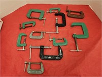 Various Sizes of C Clamps - 2" to 3"