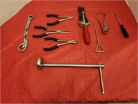 Various Pliers, Wrenches and more