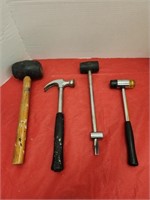 Assorted Rubber Mallets and Hammer
