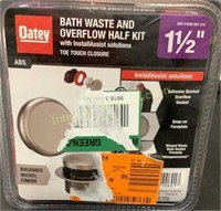 Oatey Toe Touch Bath Drain & Overflow Half Kit