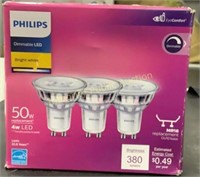 Philips 50W LED Bulbs MR16